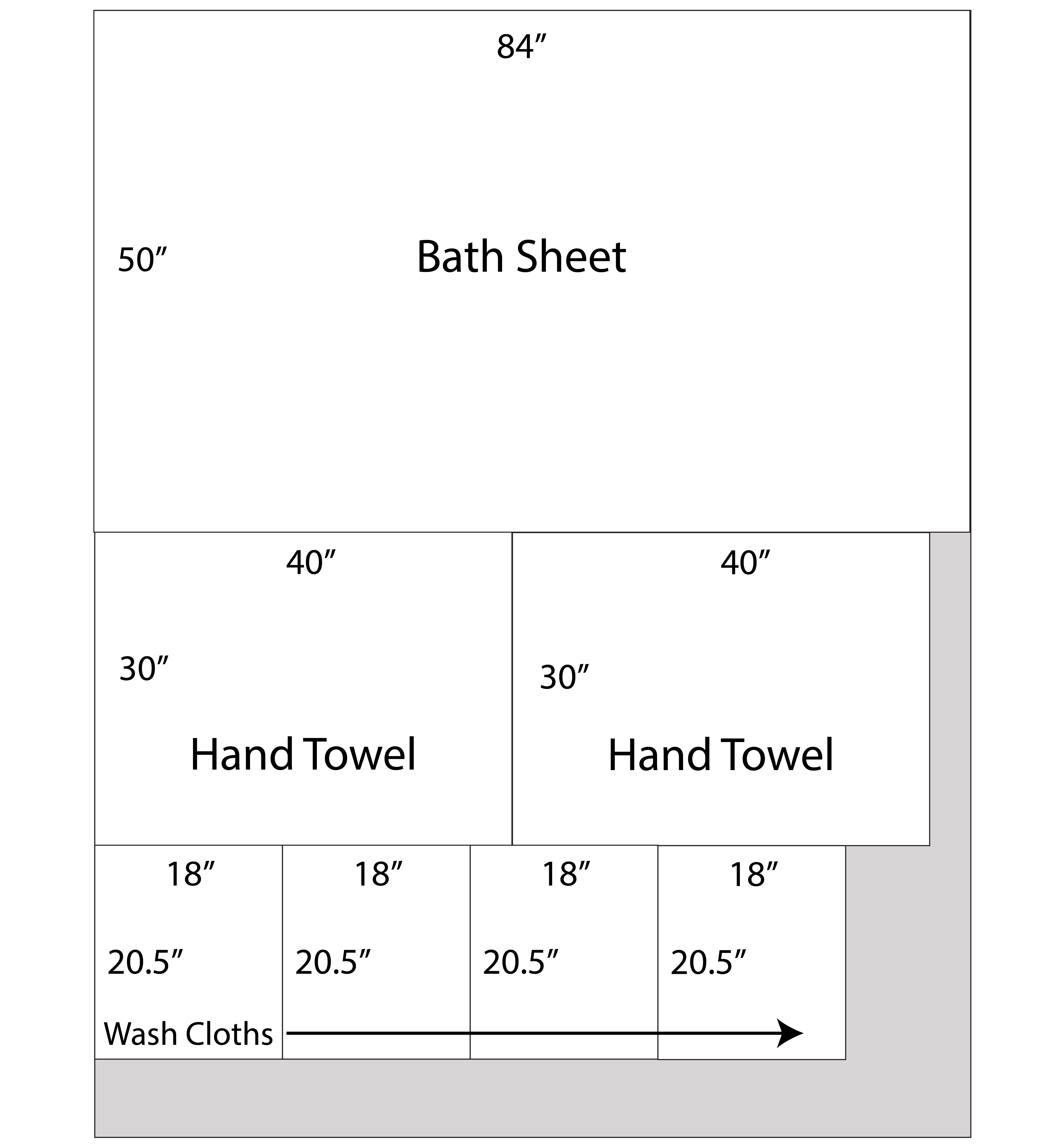 Length of 2024 bath towel