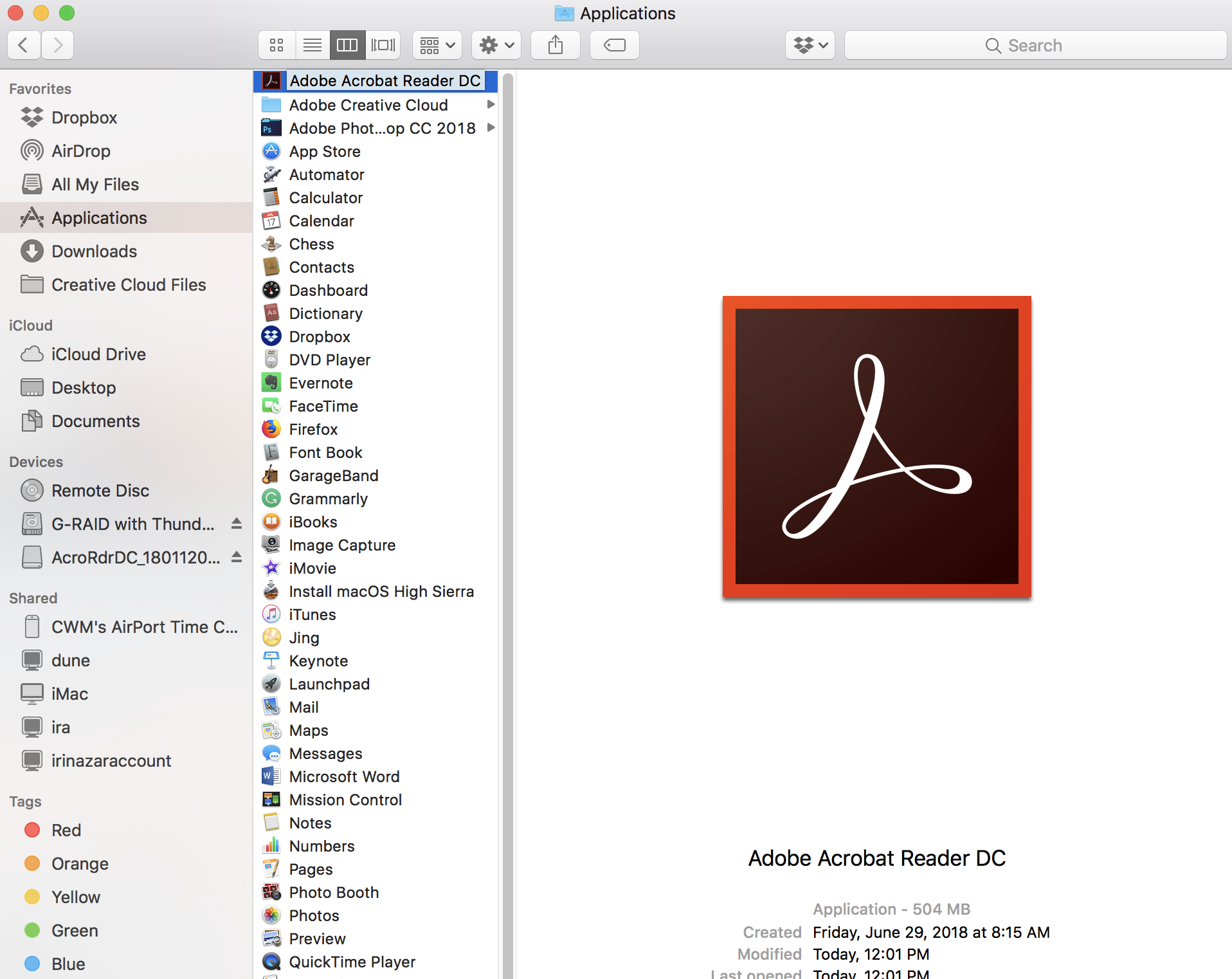 Acrobat mac os